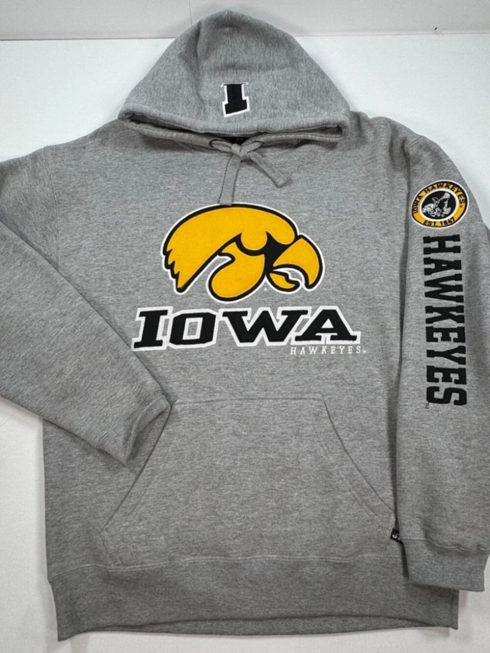Vintage 2000s Iowa Hawkeyes J America Hoodie M Embroidered